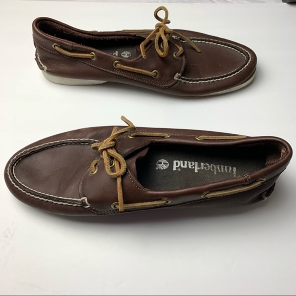 Timberland men's brown "boat shoes", size 10.5M - Picture 3 of 11